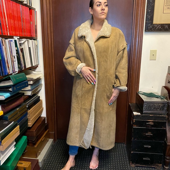 Fendi vintage coat leather & sheepskin medium - Picture 16 of 16